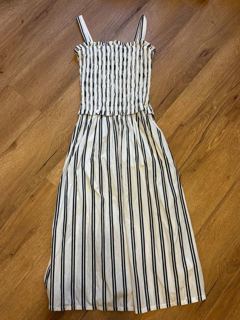 Harlow & Rose Striped Smocked Maxi Dress Size S